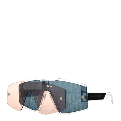 Christian Dior Acetate Diorxtrem MU Oblique Mask Sunglasses Crystal 3 of 7