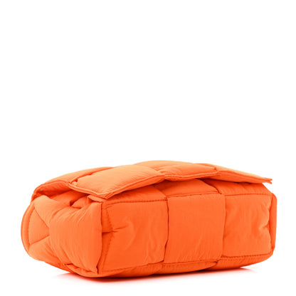 Bottega Veneta Nylon Intrecciato Padded Tech Small Cassette Bag Orange 4 of 10