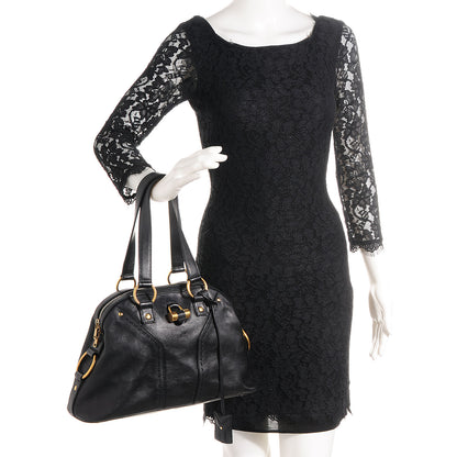 Saint Laurent Calfskin Medium Muse Black 2 of 9