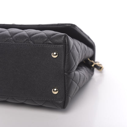 Chanel Caviar Quilted Small Coco Handle Flap Black 10 of 11