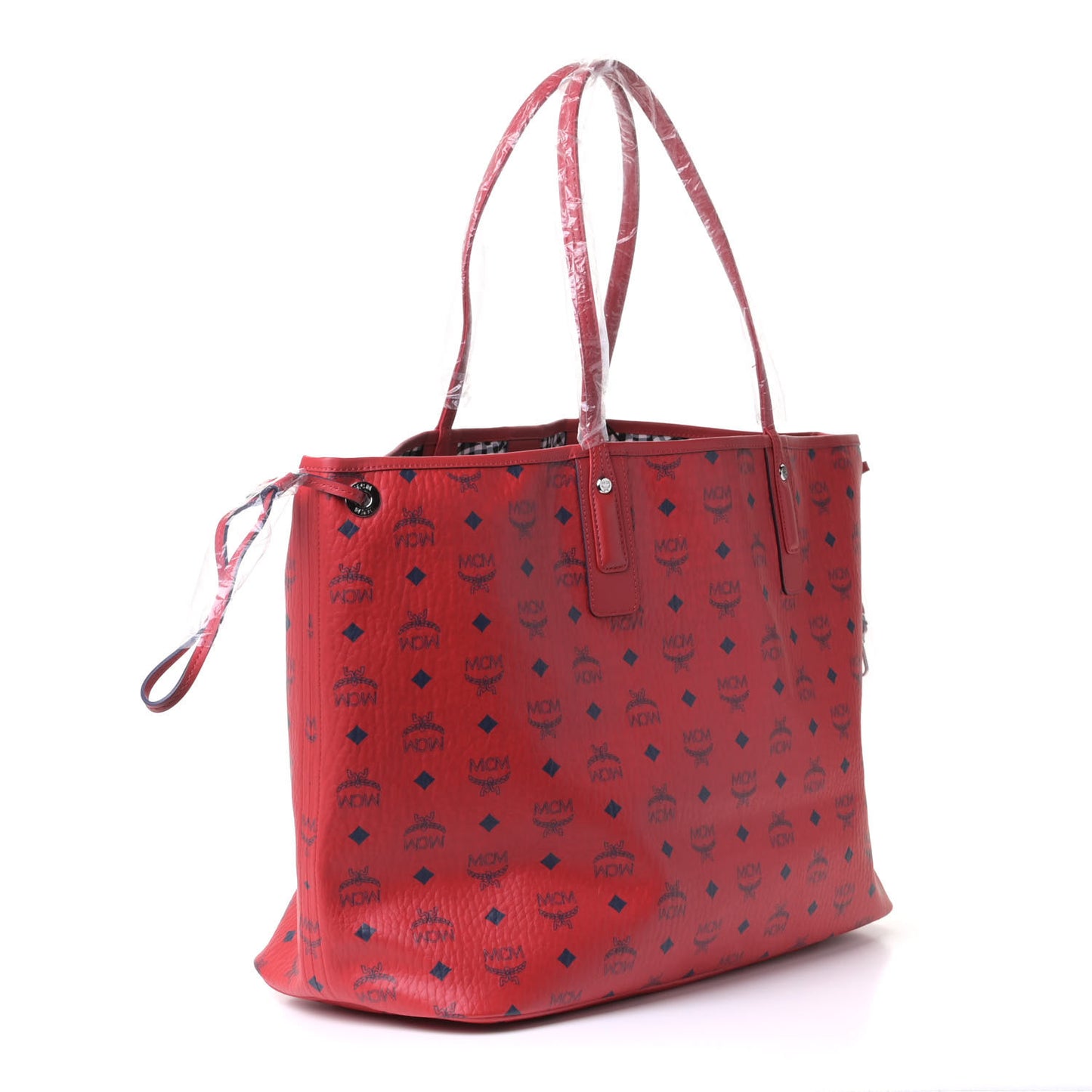 Visetos Large Liz Reversible Shopper Tote Ruby Red