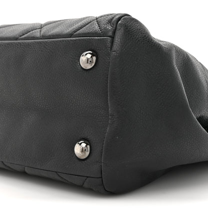 Chanel Soft Caviar Quilted Large Cells Tote Black 10 of 15