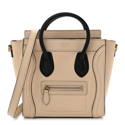 Celine Smooth Calfskin Nano Luggage Powder Black 1 of 10
