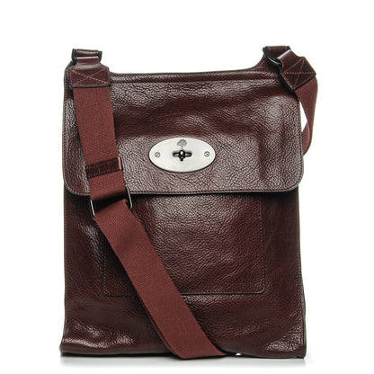 Mulberry Natural Grain Calfskin Antony Messenger Crossbody Oxblood 1 of 6