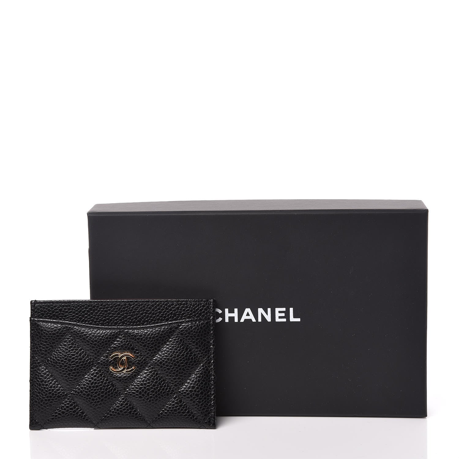 Chanel Caviar Quilted Card Holder Black 9 of 9