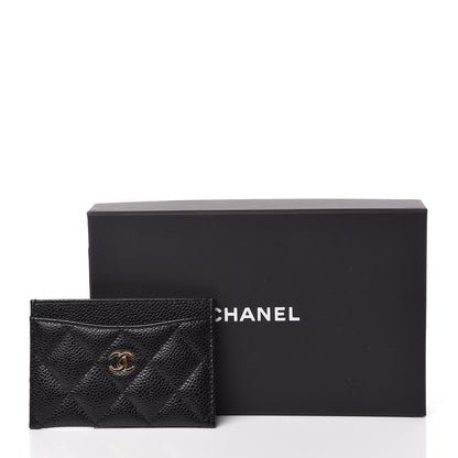 Chanel Caviar Quilted Card Holder Black 9 of 9
