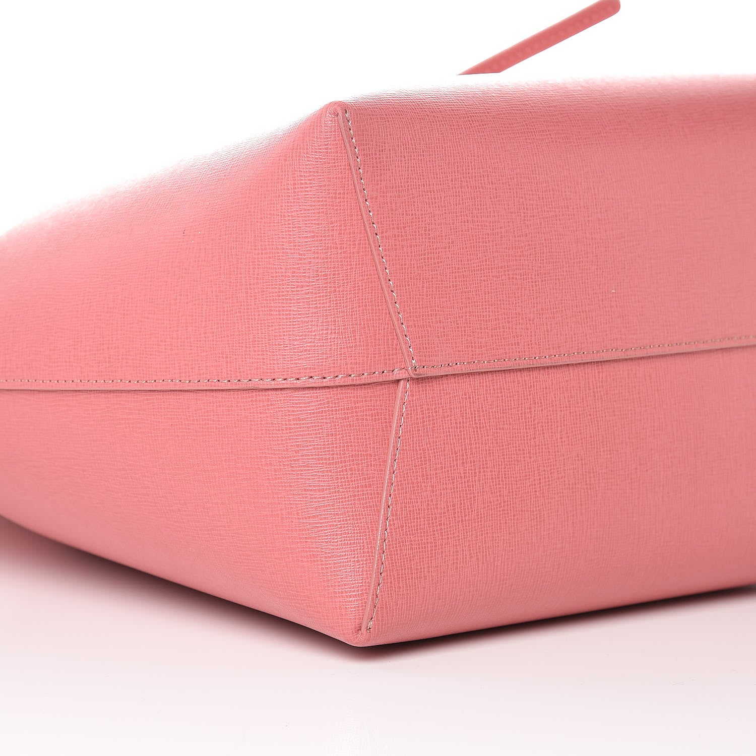 Mansur Gavriel Saffiano Bucket Bag Blush 10 of 12