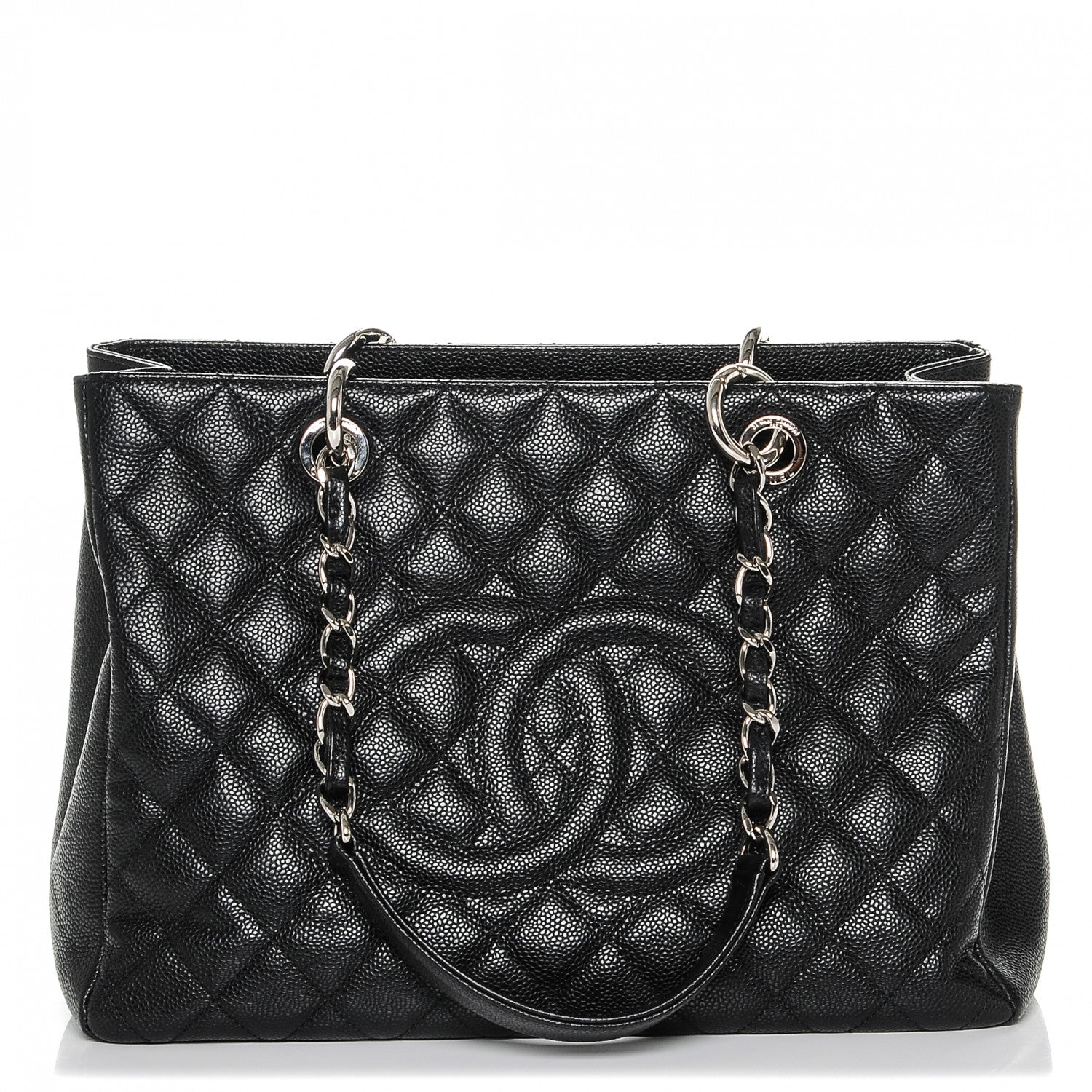 Chanel Caviar Quilted Grand Shopping Tote GST Black 1 of 7