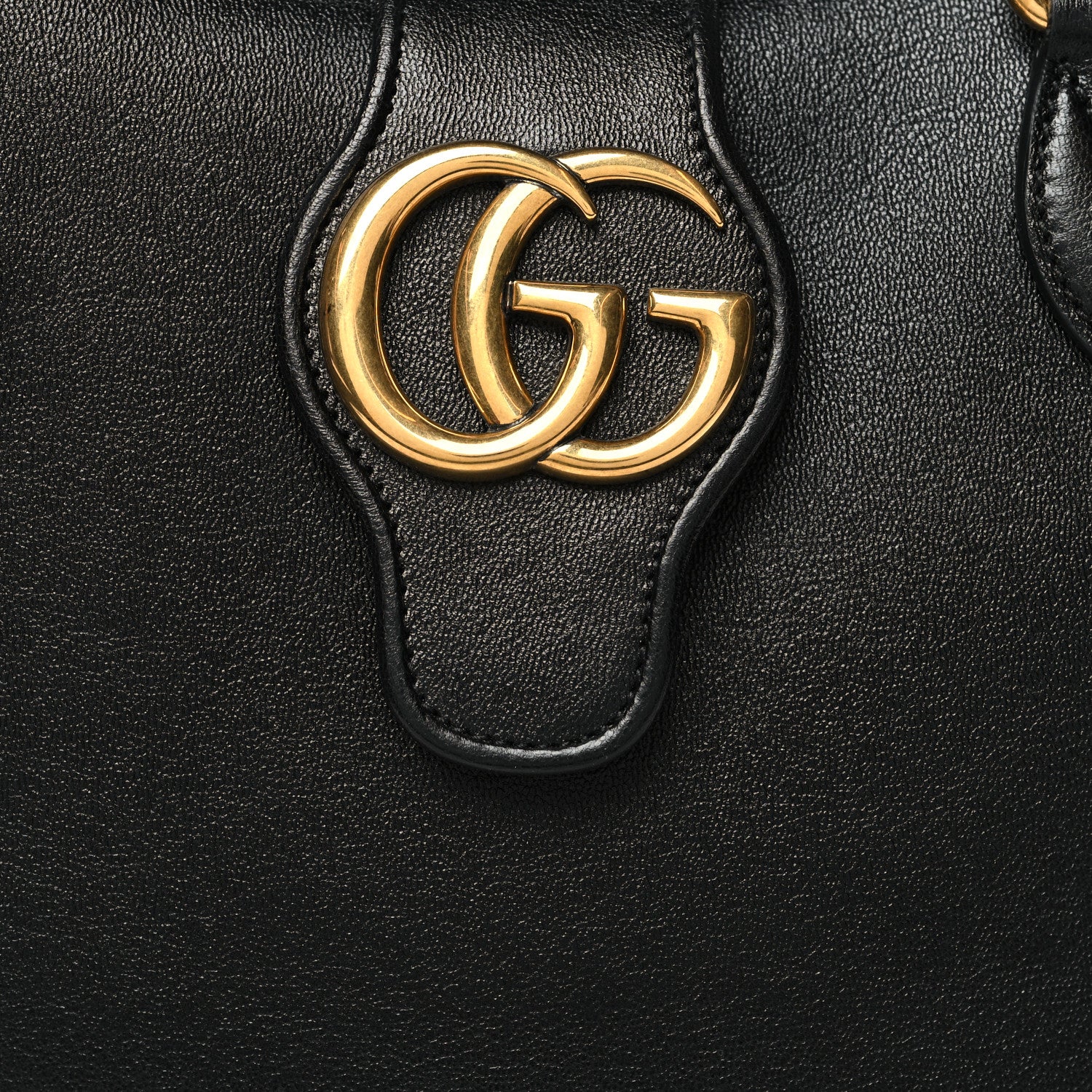 Gucci New Sakai Calfskin Lux Small Dahlia Tote Black 10 of 12
