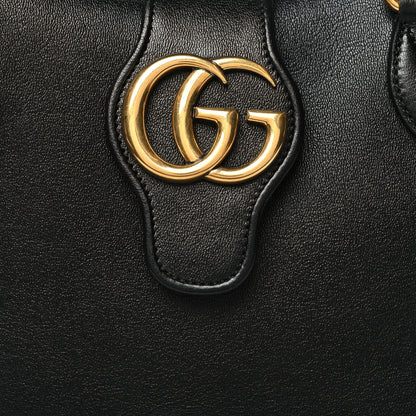 Gucci New Sakai Calfskin Lux Small Dahlia Tote Black 10 of 12