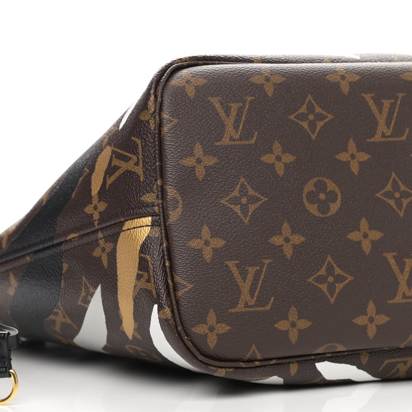 X LOL Monogram Neverfull MM Gold Silver