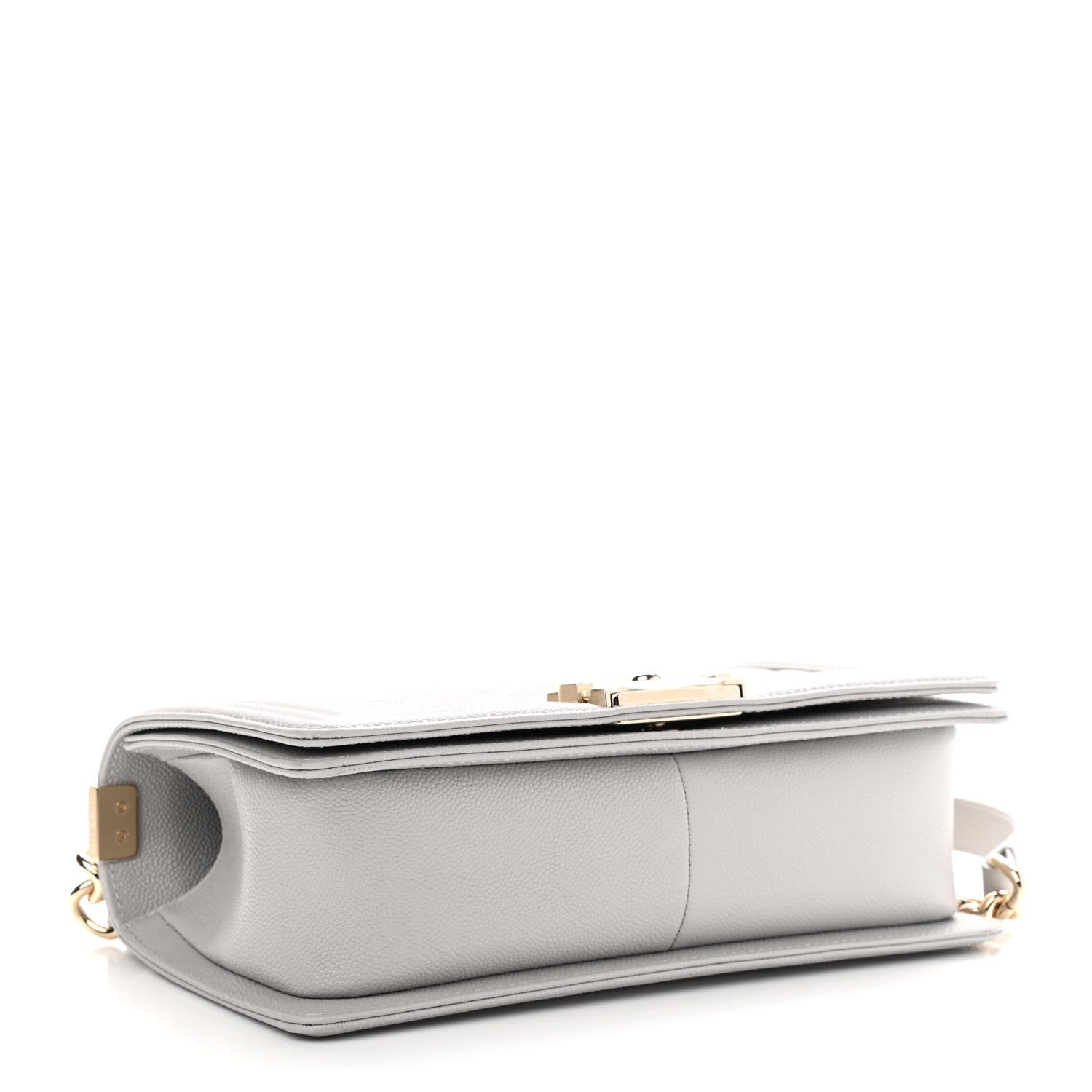 Chanel Caviar Quilted Medium Boy Flap Light Grey 1 of 8