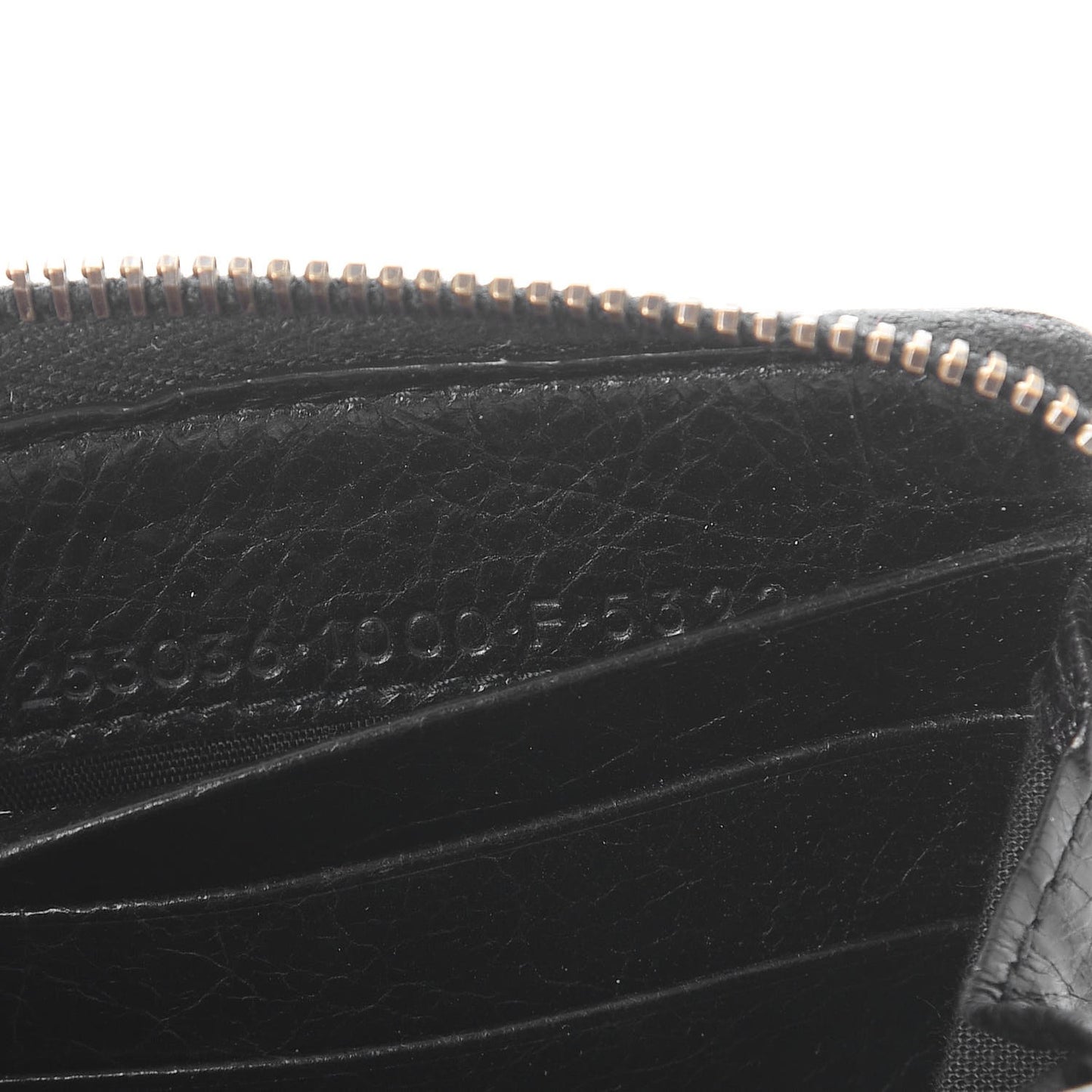 Agneau Classic Hardware Continental Zip Around Wallet Black