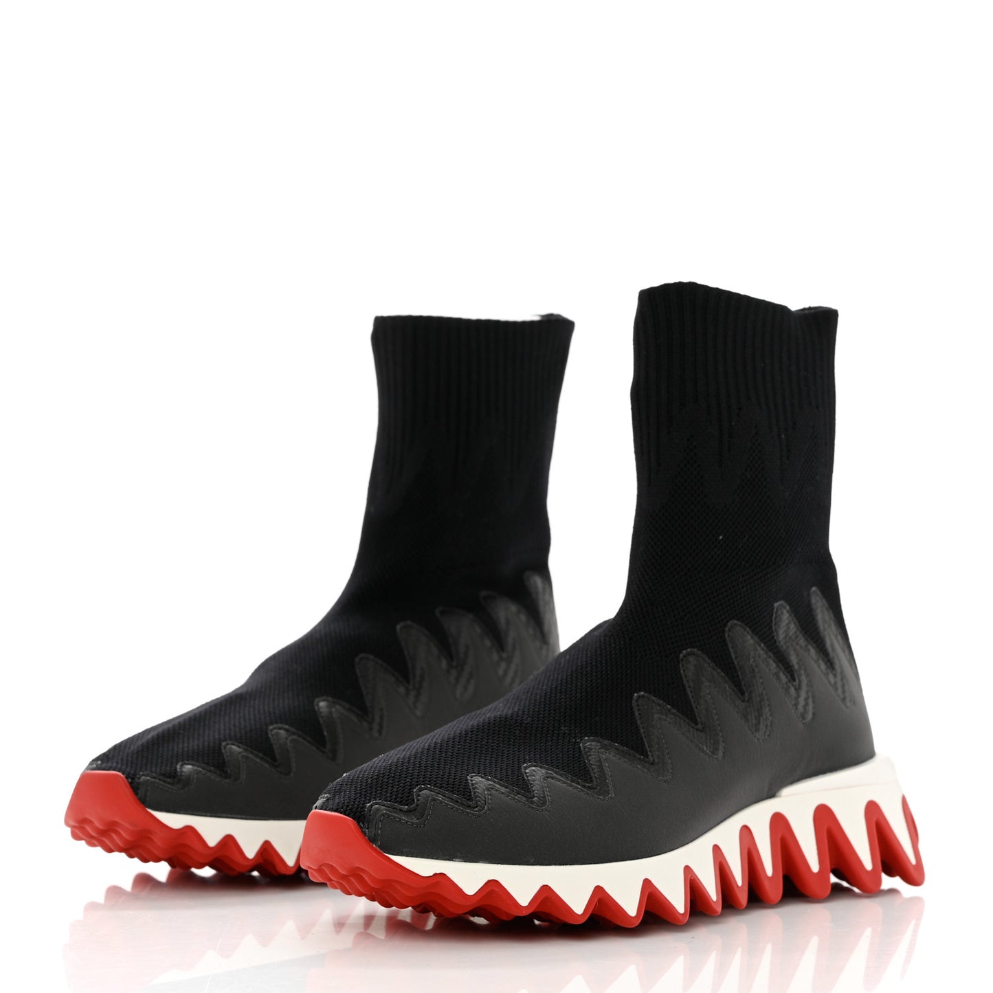 Knit Mesh Sharky Sock Sneakers 37.5 Black