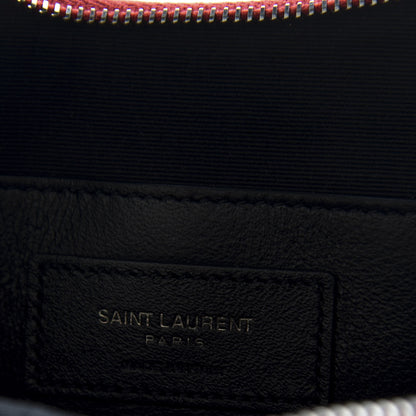 Saint Laurent Patent Crocodile Embossed Sac Coeur Heart Shaped Clutch Red 6 of 10