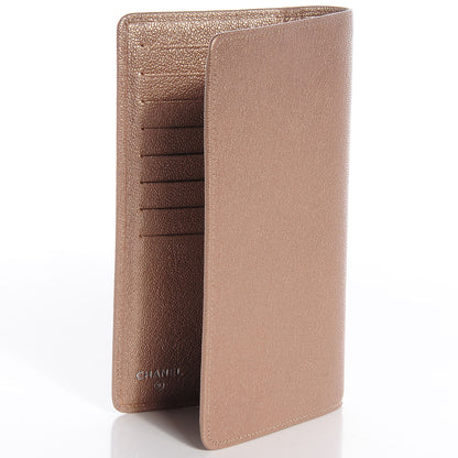 Chanel Metallic Calfskin Yen Wallet Gold 3 of 9