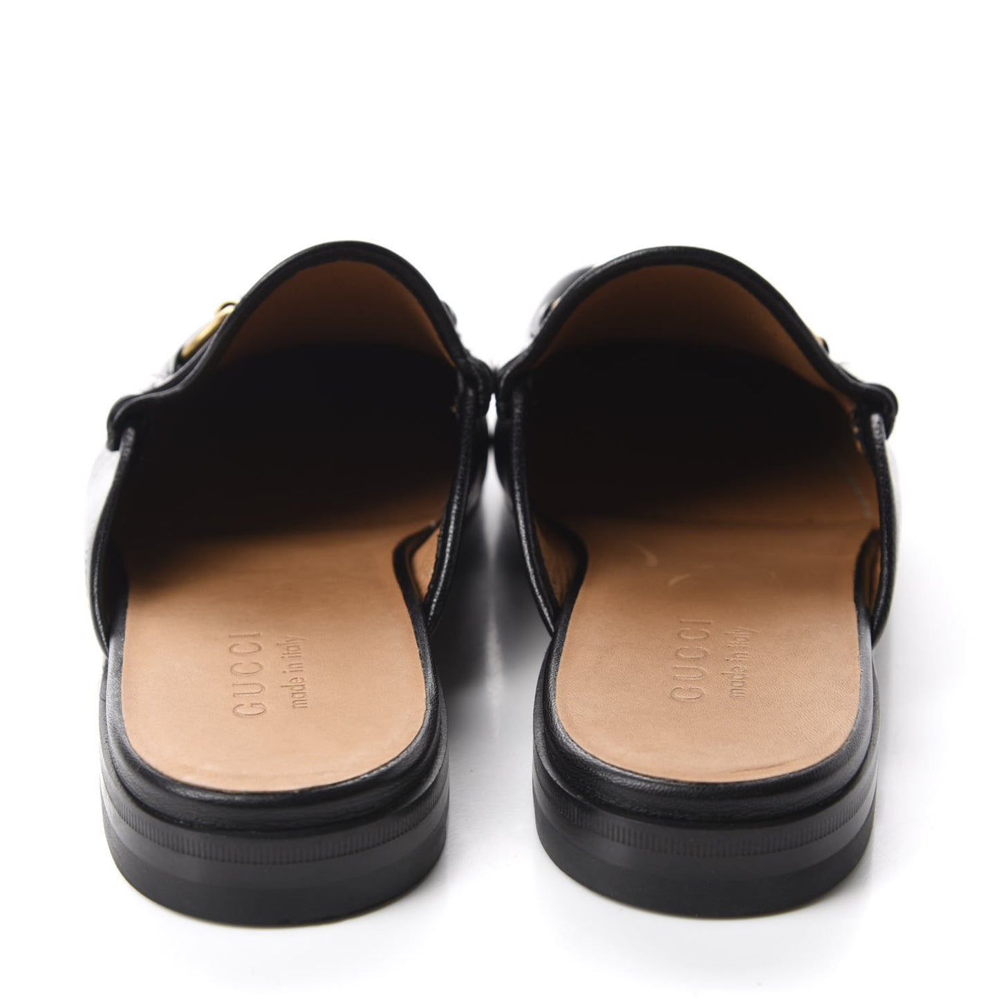 Goatskin Mens Horsebit Slippers 8.5 Black