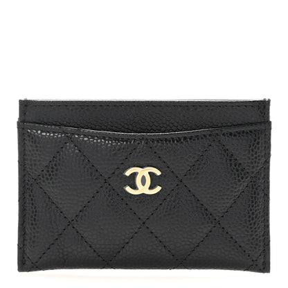 Chanel Caviar Quilted Card Holder Black 1 of 9