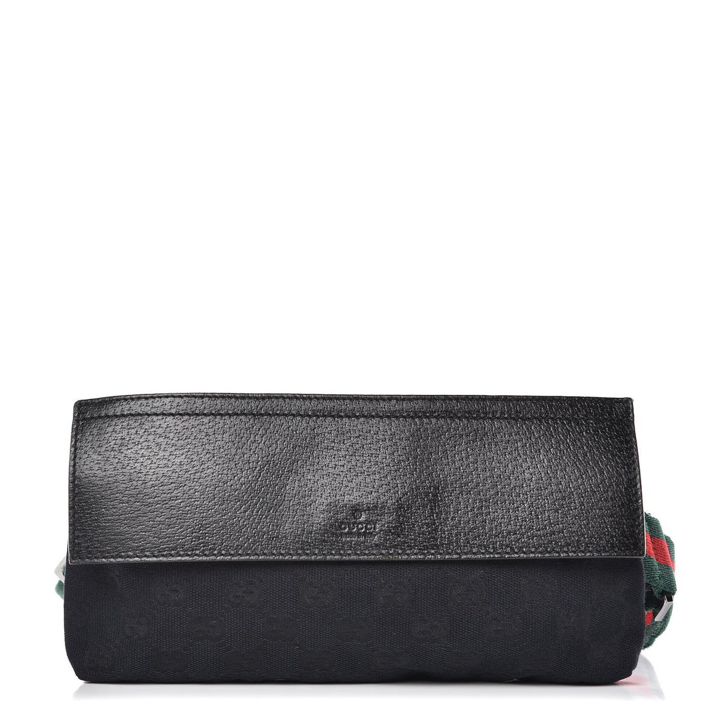 Monogram Web Belt Pouch Bag Black