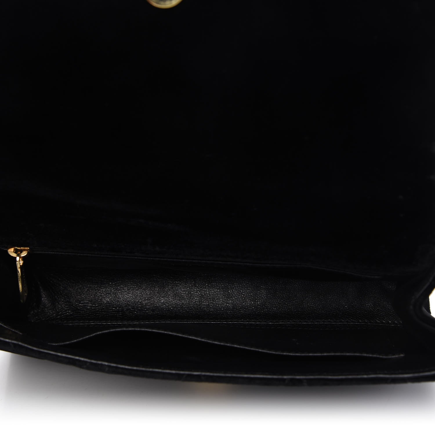 Chanel Velvet Quilted Evening Bag Black 5 of 12