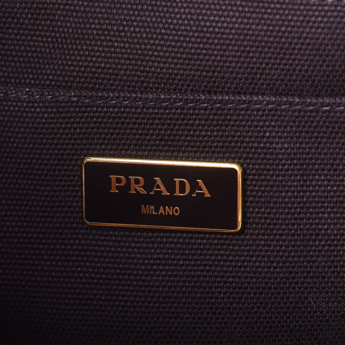 Canapa Striped Logo Tote Tabacco