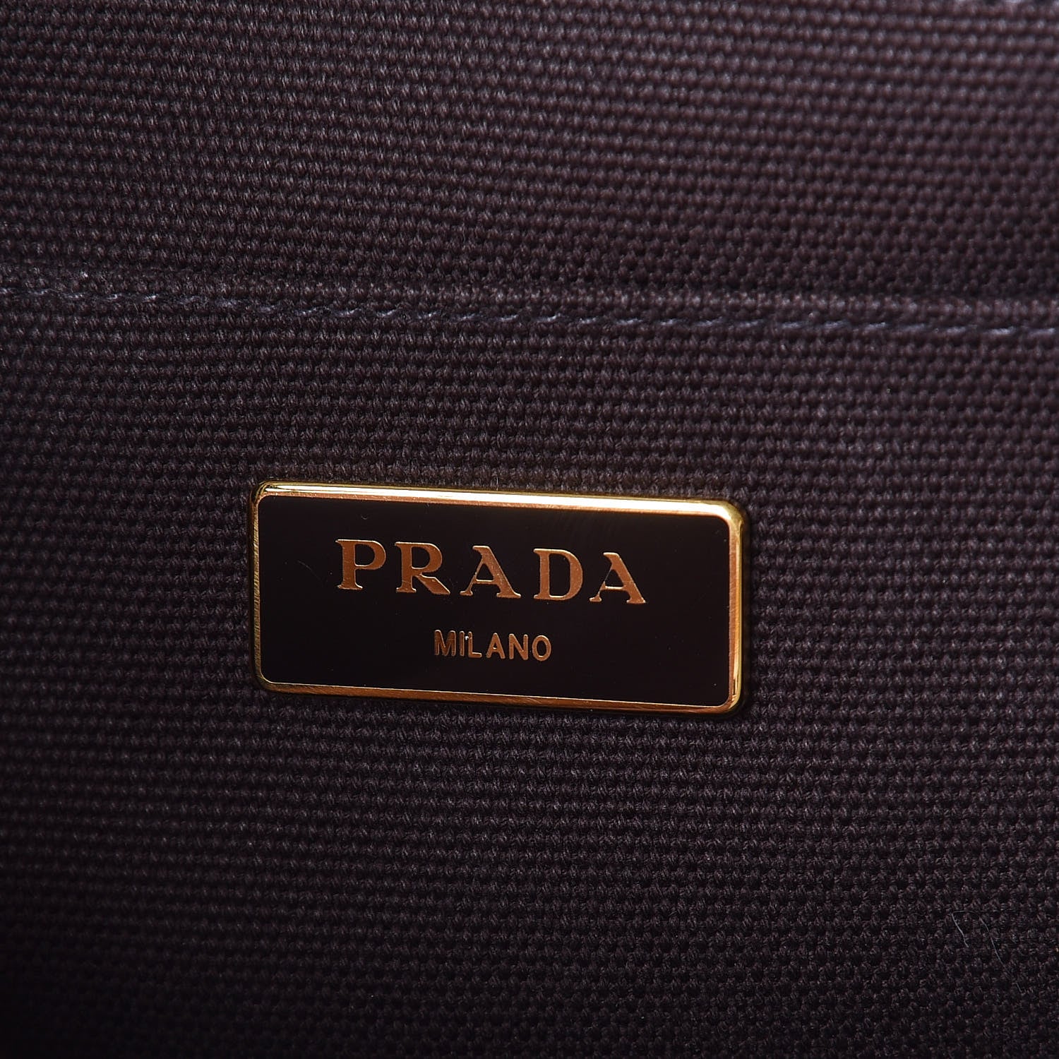 Prada Canapa Striped Logo Tote Tabacco 6 of 11