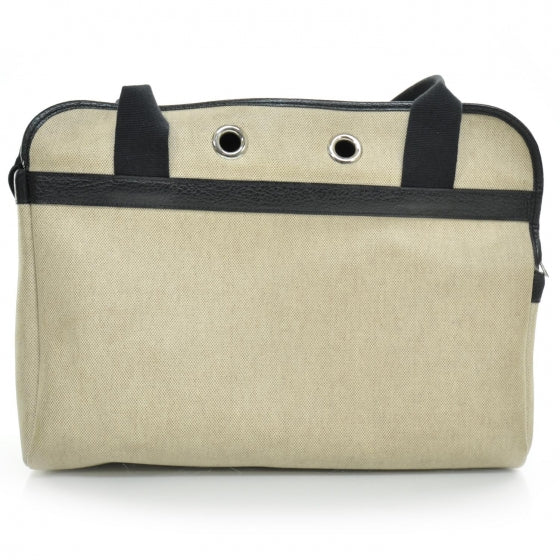 Hermes Toile Sac de Transport pour Chiens Pet Dog Carrier 4 of 9