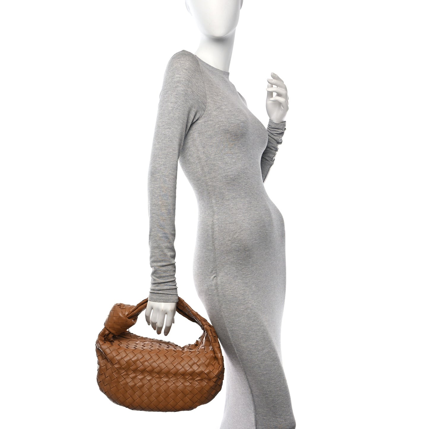 Nappa Intrecciato Teen Jodie Hobo Caramel