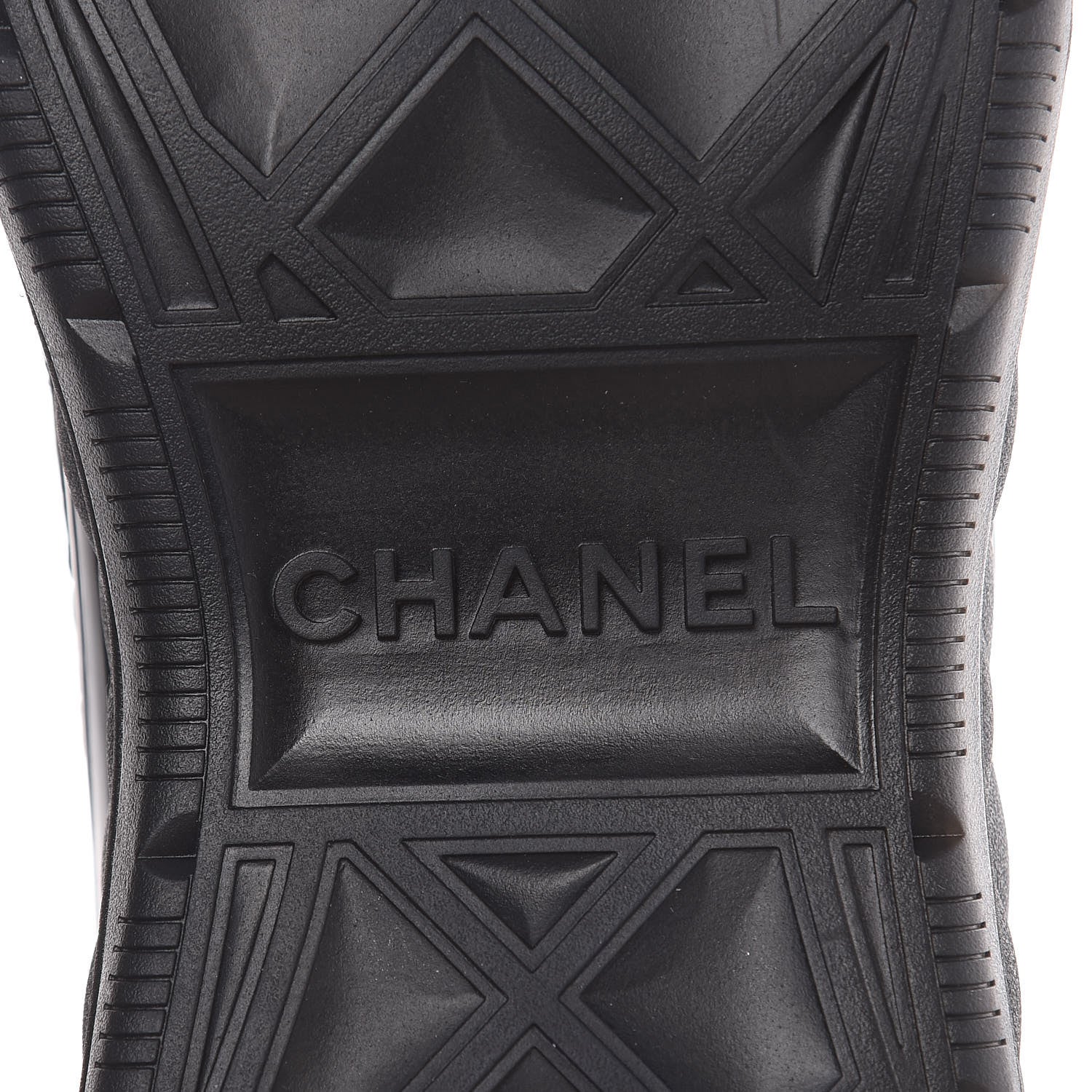 Chanel Fabric Suede Mens CC Sneakers 46 Black 7 of 9