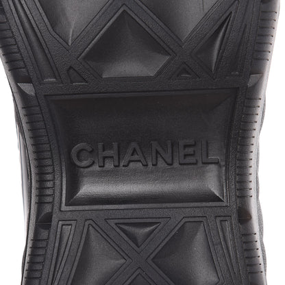 Chanel Fabric Suede Mens CC Sneakers 46 Black 7 of 9