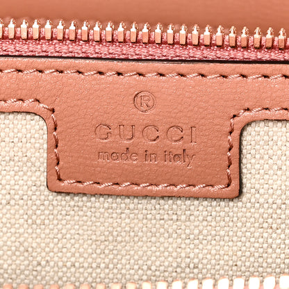 Gucci Monogram Azalea Calfskin Small Retro Interlocking G Duffle Bag Cloche Rose Pink 5 of 9