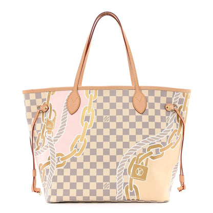 Louis Vuitton Damier Azur Nautical Neverfull MM 3 of 12