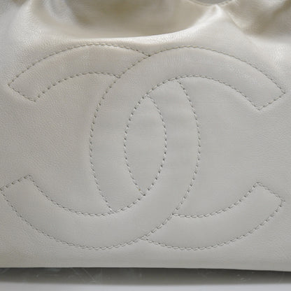 Chanel Leather Large Modern Chain Tote White 7 of 13