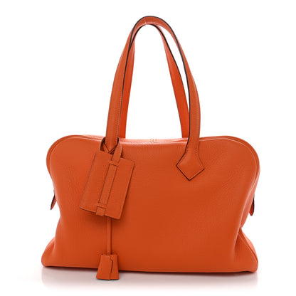 Hermes Taurillon Clemence Victoria 35 Orange 1 of 10