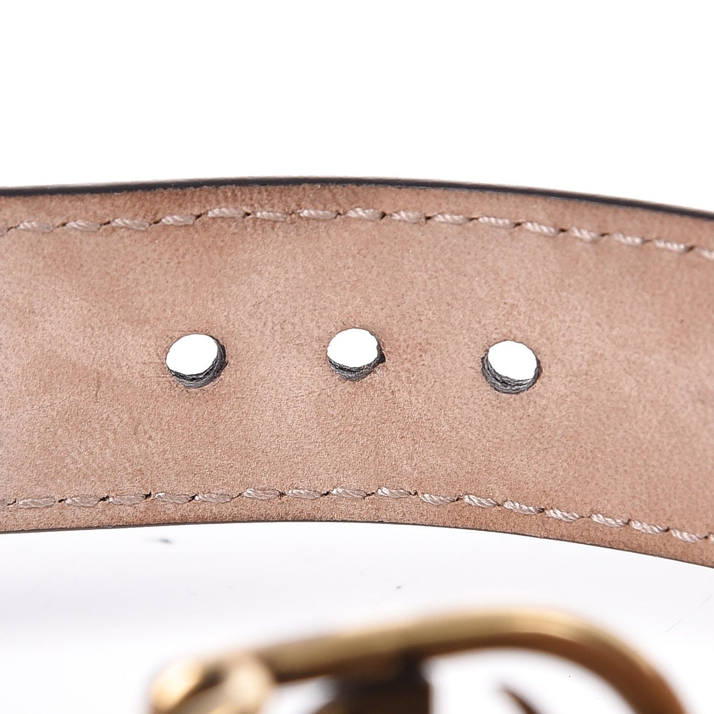 Calfskin Marmont Double G Bracelet Black