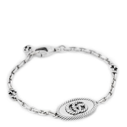 Gucci Sterling Silver Torchon Double G Bracelet 1 of 4