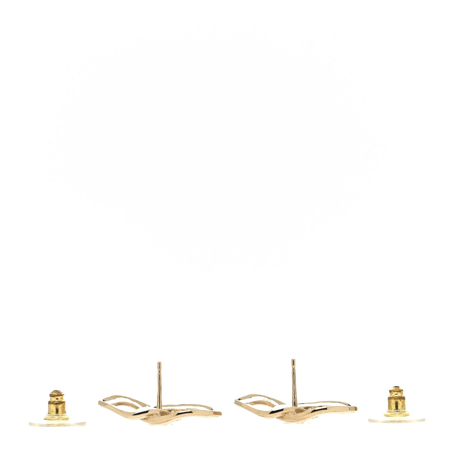 Metal CC Earrings Gold