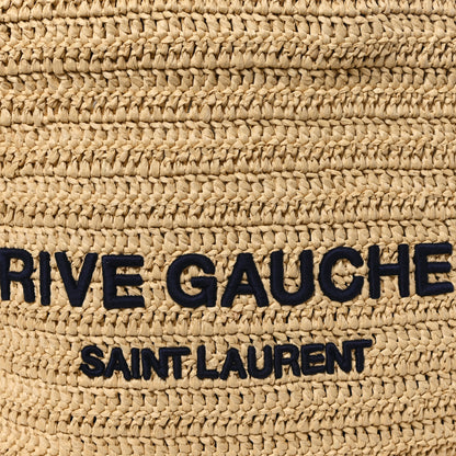 Saint Laurent Raffia Rive Gauche Tote Natural 8 of 11