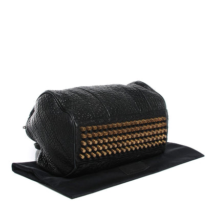 Alexander Wang Pebbled Lambskin Rocco Black Antique Brass Hardware 4 of 6