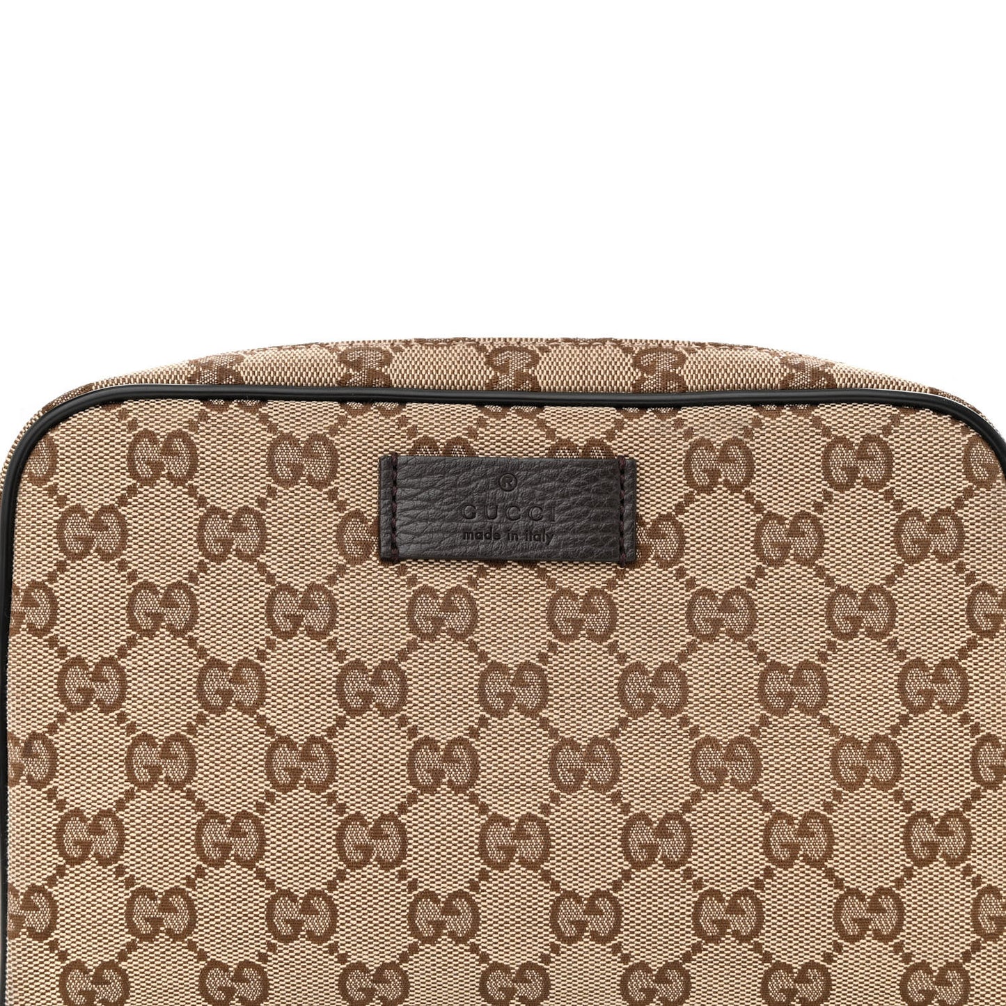 Monogram Dollar Calfskin Belt Bag Beige Ebony Testa di Moro Marrone Scuro