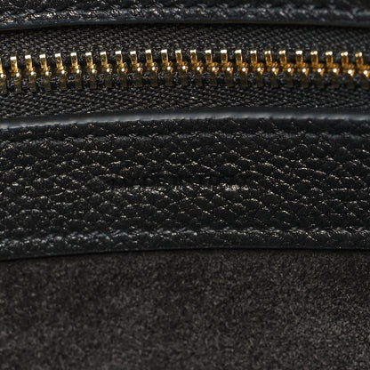 Celine Soft Grained Calfskin Small Belt Cabas Phantom Black 7 of 10