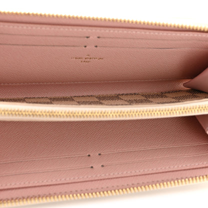 Louis Vuitton Damier Azur Clemence Wallet Rose Ballerine 5 of 8