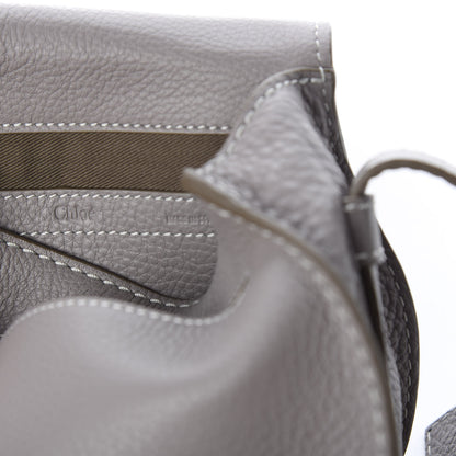 Chloe Calfskin Mini Marcie Round Crossbody Bag Cashmere Grey 9 of 10