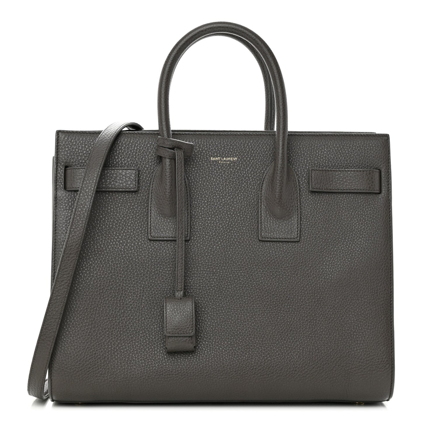 Grained Calfskin Small Sac De Jour Charcoal