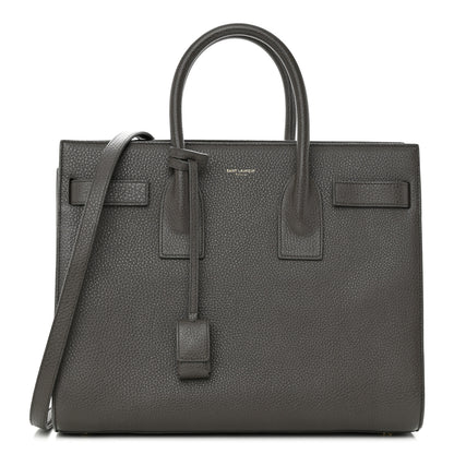 Saint Laurent Grained Calfskin Small Sac De Jour Charcoal 1 of 12