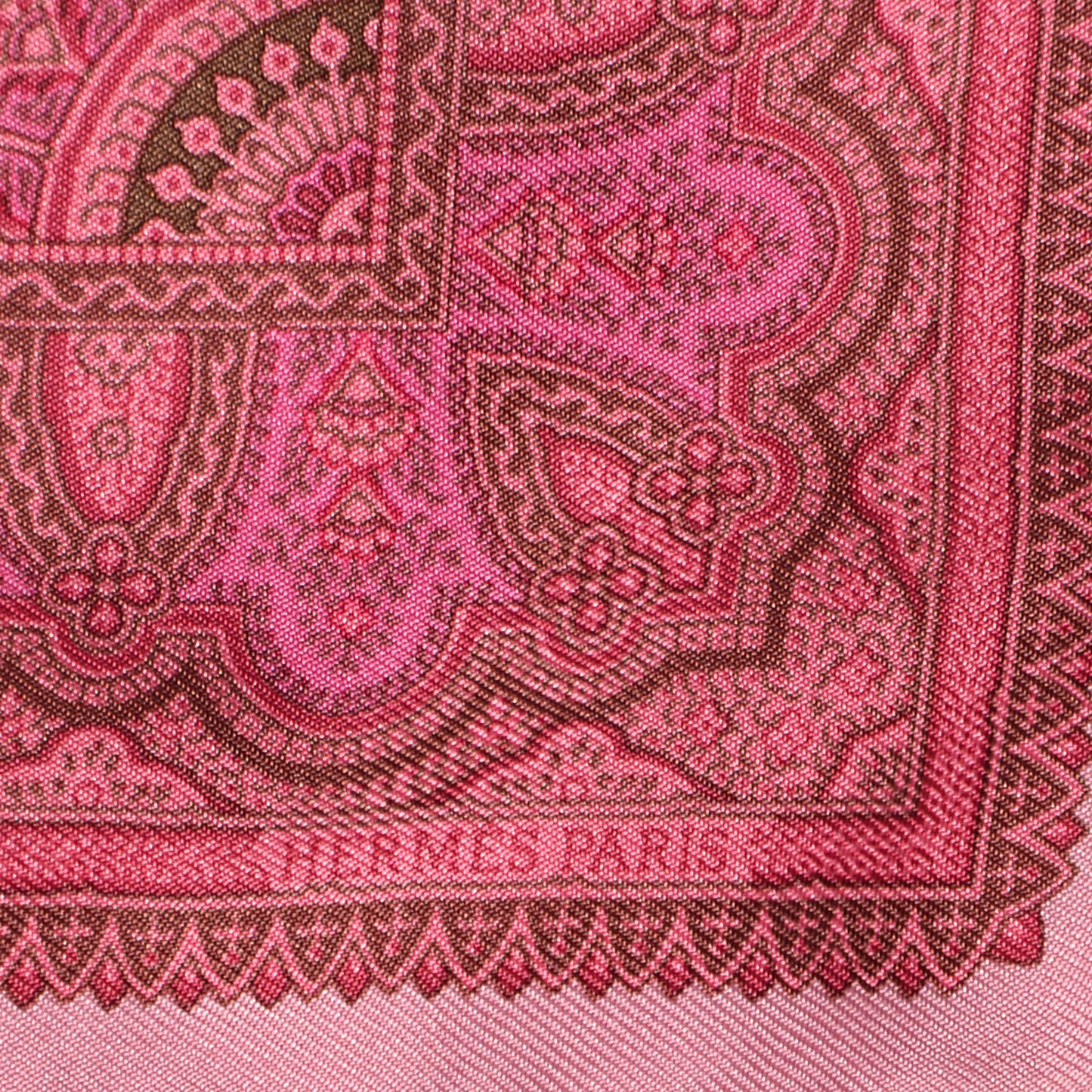 Silk Pocket Square Floral Pink