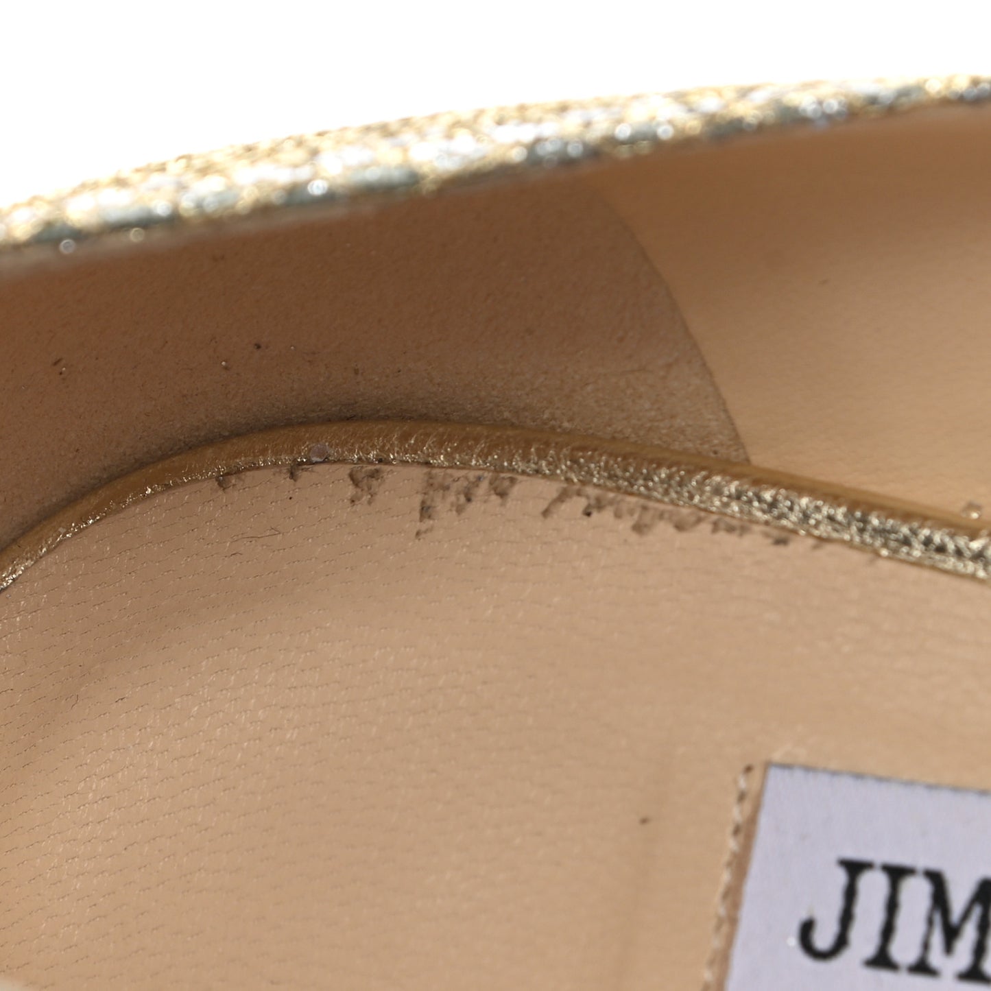 Glitter Fabric Romy Pumps 39 Champagne