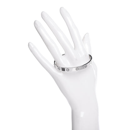 Cartier 18K White Gold LOVE Bracelet 17 2 of 4