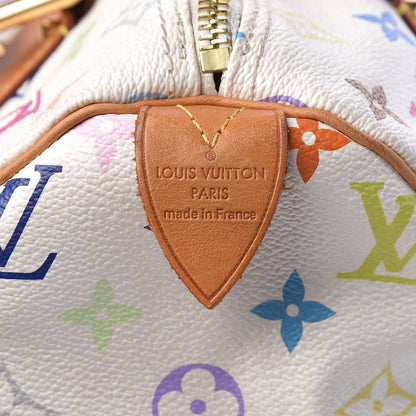 Louis Vuitton Monogram Multicolor Speedy 30 White 6 of 16
