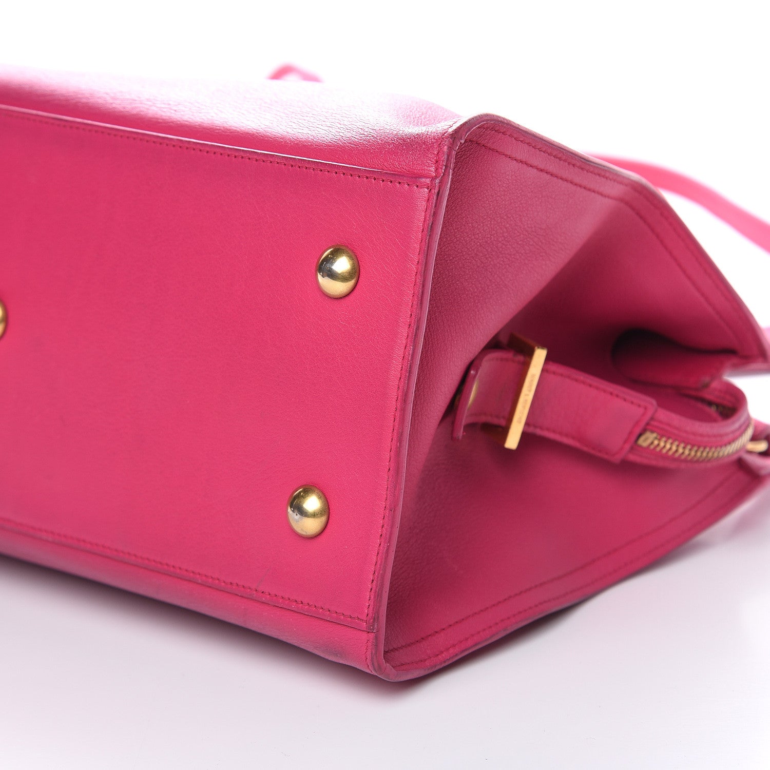 Saint Laurent Calfskin Small Classic Y Cabas Fuchsia 8 of 20